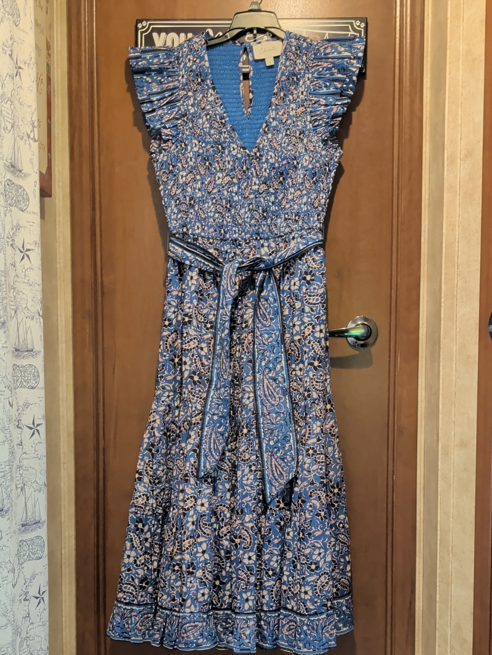 Cleobella Blue Paisley Maxi Dress
